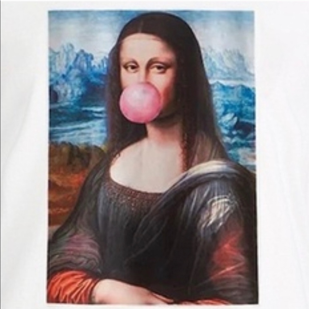💋💋Mona Lisa with Bubblegum Tshirt (NEW w Tags) - Picture 2 of 5